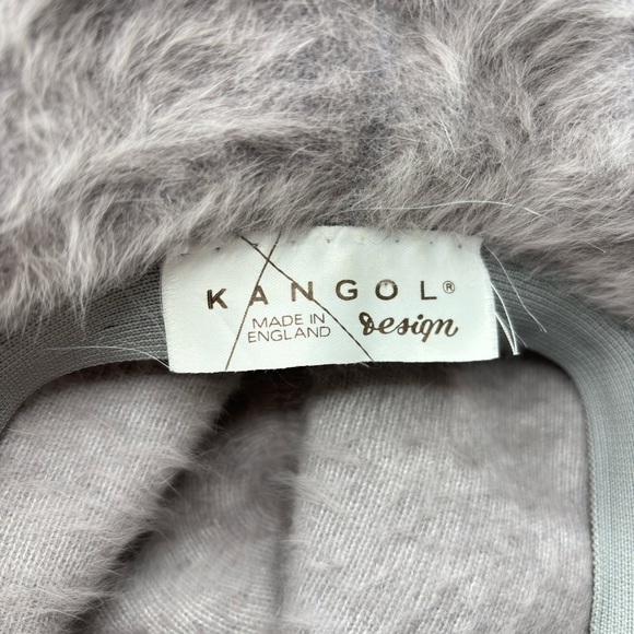 Kangol Design Gray Furry Buckle Bucket Hat Mohair Fedora Made in England classic - Picture 11 of 11